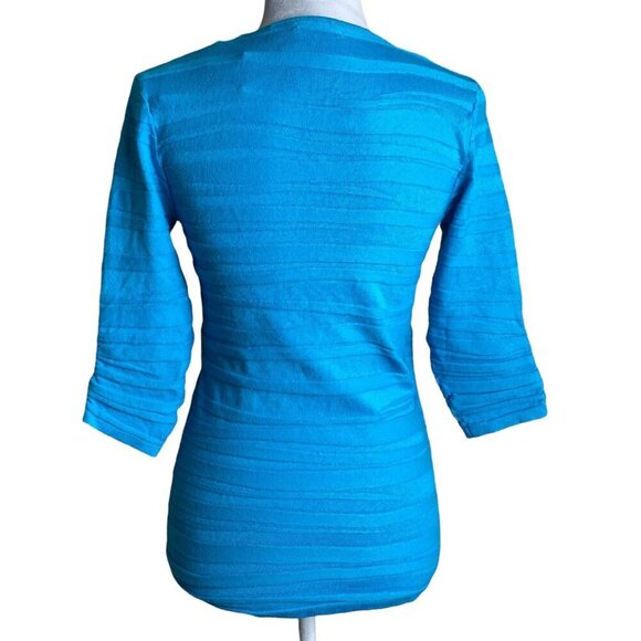 Verve Ami NWT $78 Faux Wrap V-Neck Sweater Women's Sz PETITE Small - Picture 7 of 7